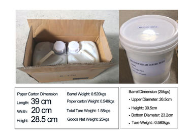 Medios gota de cerámica B40 los 250-425μm del chorreo de arena mojado para el tratamiento superficial de la aleación titanium
